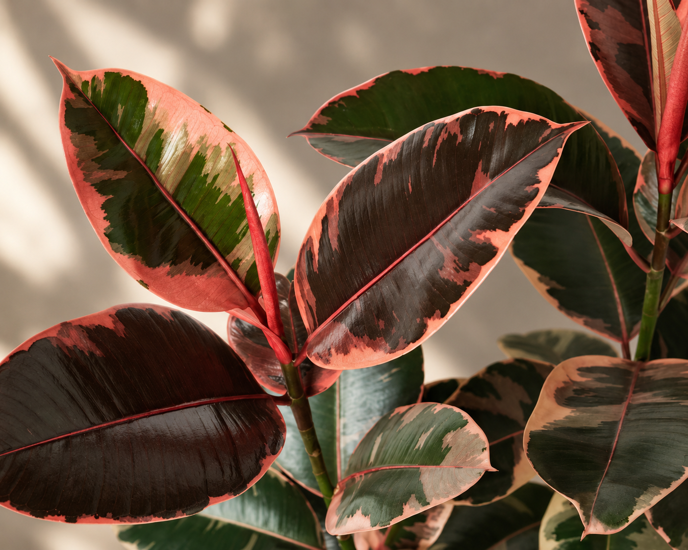 Ficus Elastica Ruby 6 inch pot
