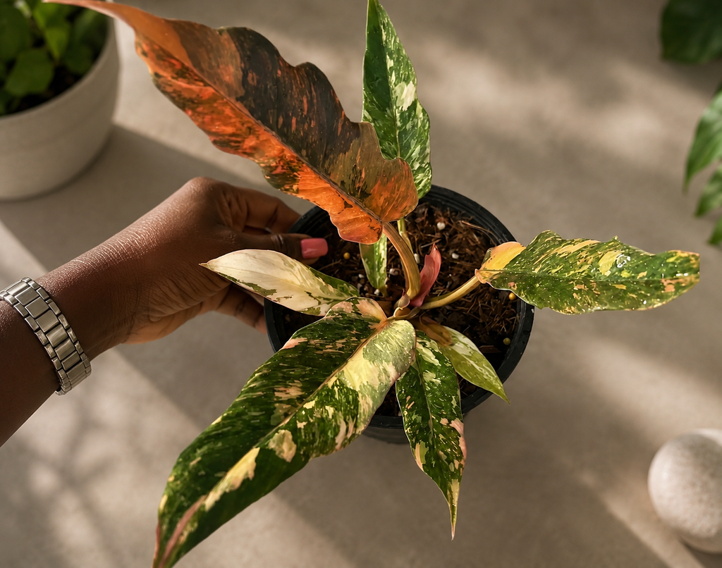 Philodendron Caramel Marble 4 inch pot